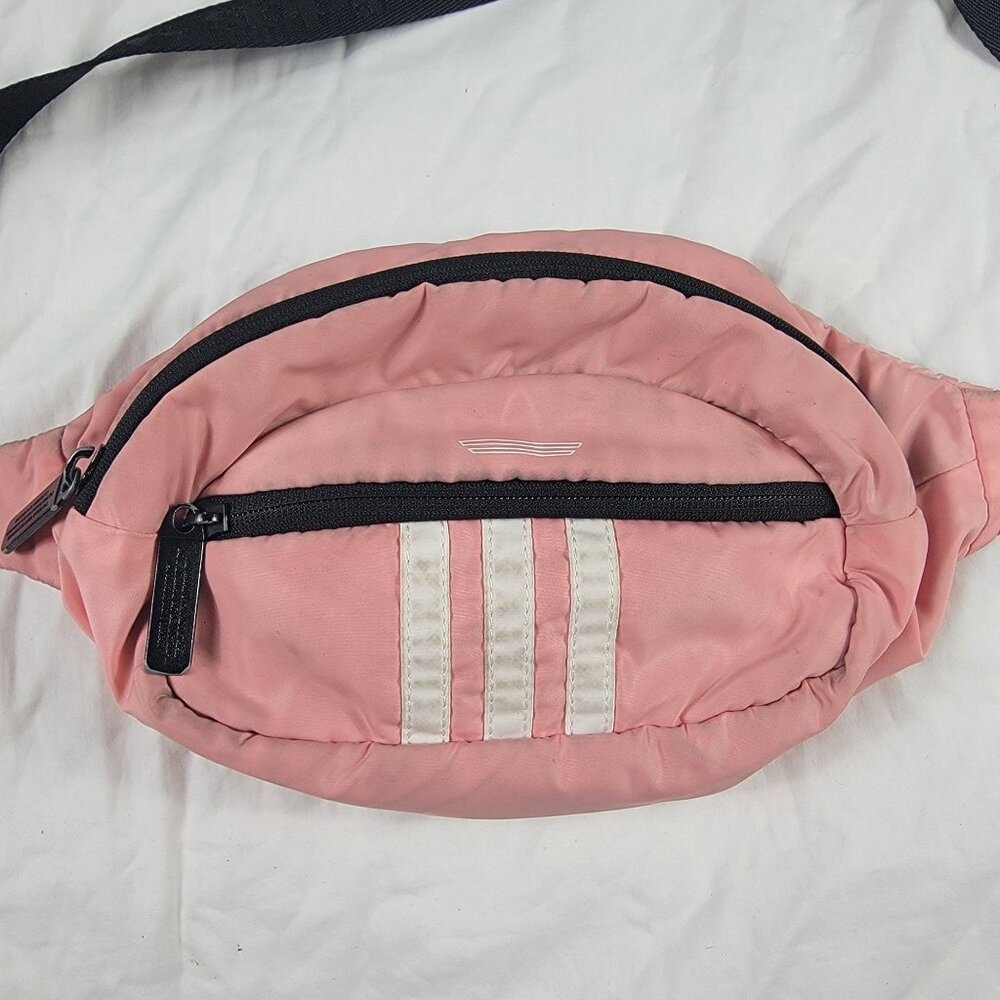 Adidas Womens Pink Waist Bag Pack Hiking Running Trails Outdoors Casual Walking